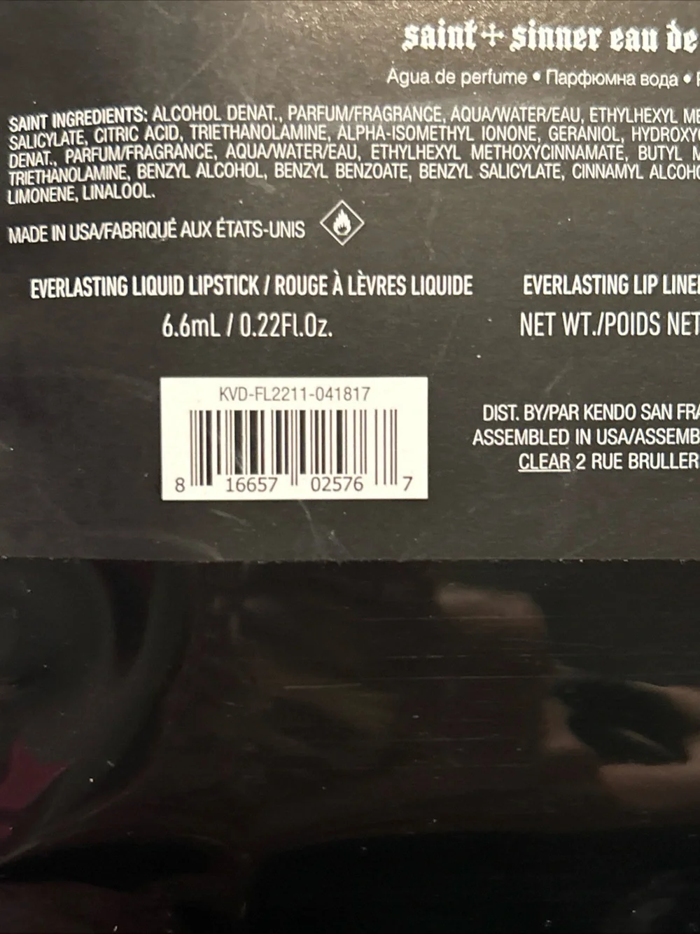 Kat Von D Lip Liner &  Lipstick Set - Plum